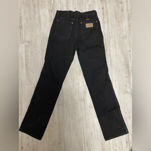 Black cowboy cut wranglers